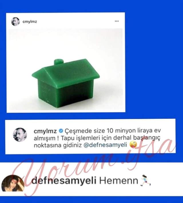 Cem Yılmaz, Defne Samyeli İçin 10 Milyon TL'ye Ev Aldığı Haberlerini Ti'ye Aldı