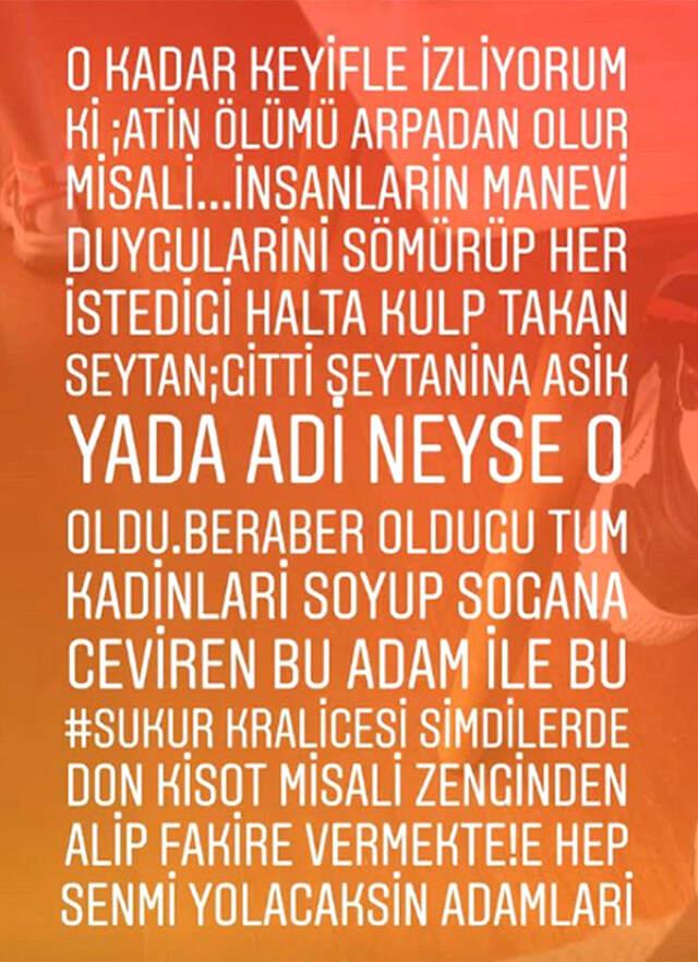Deniz Akkaya Sanat Camiasından Birisine İsim Vermeden Ağır Sözler Söyledi