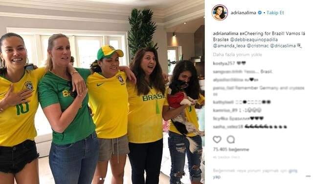 Adriana Lima'dan Brezilya Formalı Paylaşım