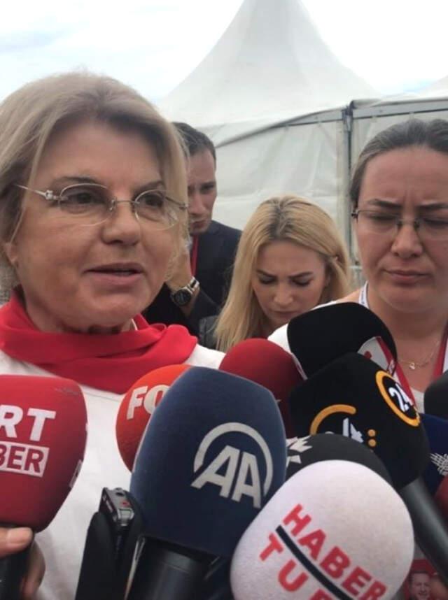 AK Parti'nin İstanbul Mitingi İçin Tansu Çiller de Alana Geldi