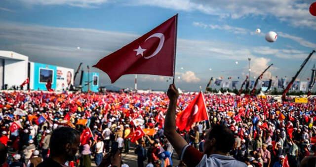 AK Parti'nin Yenikapı'daki Dev Mitingine 1 Milyon 300 Bin Kişi Katıldı