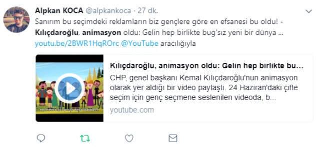 Kılıçdaroğlu'nun Animasyonu Sosyal Medyayı Salladı