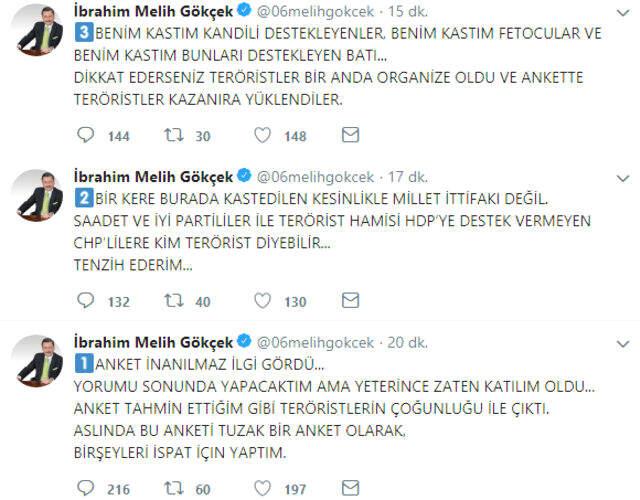 Melih Gökçek'ten 24 Haziran Seçimlerine Az Bir Süre Kala Büyük Tepki Çeken Tweet!