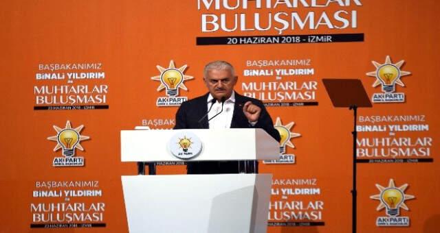 Başbakan Yıldırım, İzmir'de konuştu