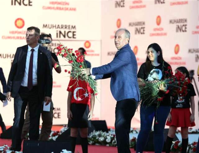 Muharrem İnce İzmir mitinginde vatandaşa tepki gösterdi