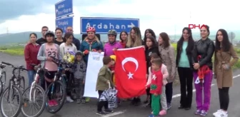 Ardahan 'Türk Kadınının Zaferi' Bisiklet Turu, Ardahan'a Ulaştı