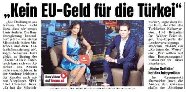 Sebastian Kurz'dan Türkiye'ye küstah tehdit!