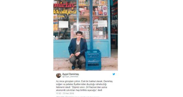 Demirtaş'tan Patates ve Soğan Fiyatlarına Gençlik Fotoğrafıyla Tepki