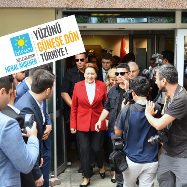 İYİ Parti'nin Cumhurbaşkanı Adayı Meral Akşener, Oyunu Kullandı