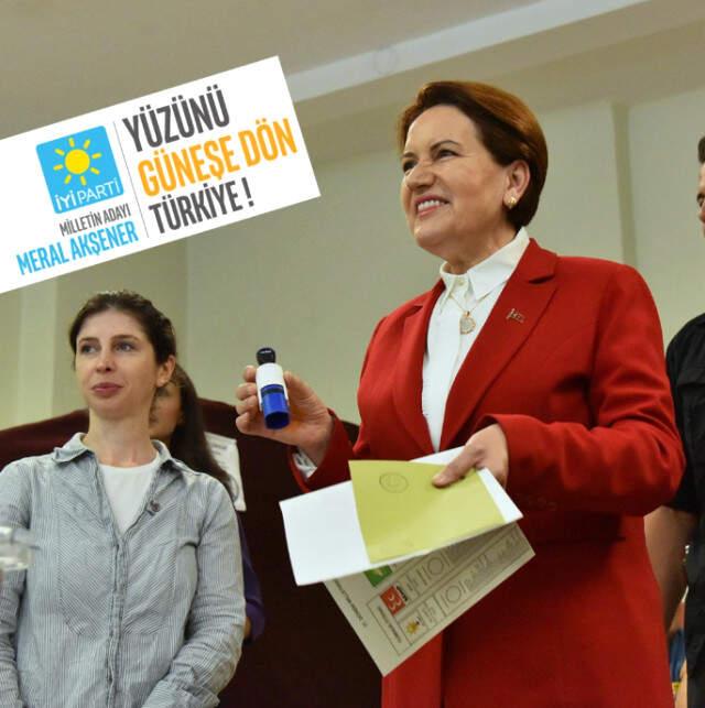İYİ Parti'nin Cumhurbaşkanı Adayı Meral Akşener, Oyunu Kullandı