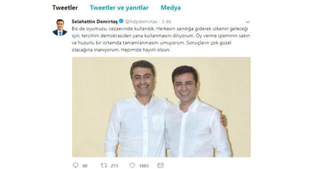 Selahattin Demirtaş Cezaevinde Oy Kullandı