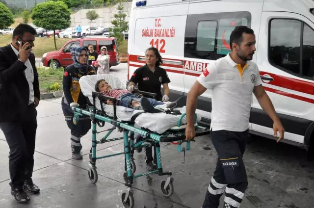 Zonguldak'ta Tarım Aracı Devrildi