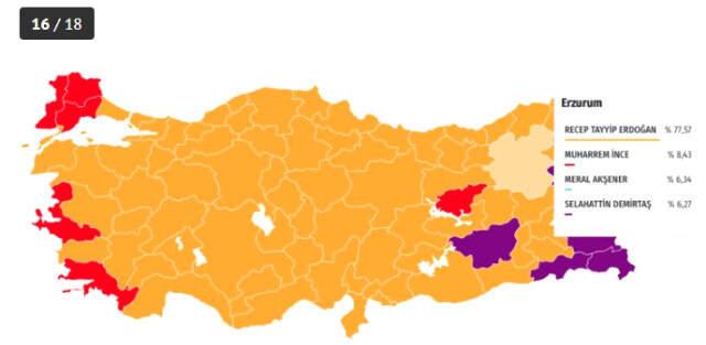 24 Haziran seçimlerinde Erdoğan hangi illerde rekor kırdı?