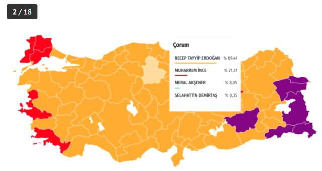 24 Haziran seçimlerinde Erdoğan hangi illerde rekor kırdı?