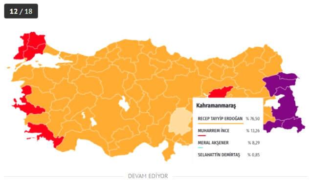 24 Haziran seçimlerinde Erdoğan hangi illerde rekor kırdı?