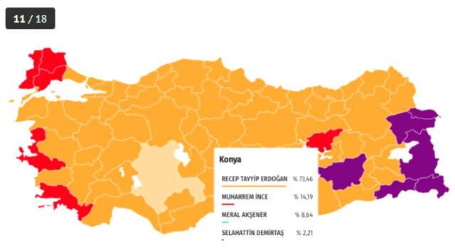 24 Haziran seçimlerinde Erdoğan hangi illerde rekor kırdı?