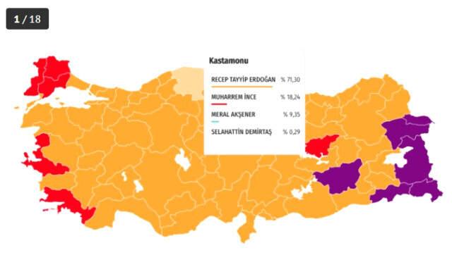 24 Haziran seçimlerinde Erdoğan hangi illerde rekor kırdı?