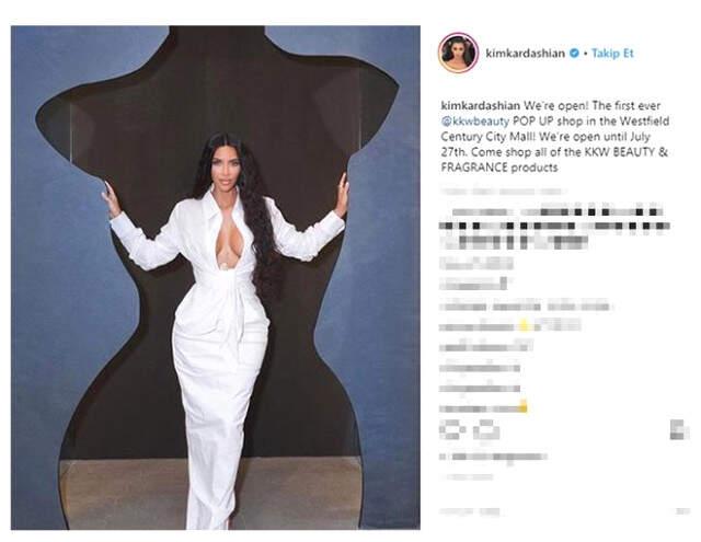 Magazin Yıldızı Kim Kardashian, Cesur Kıyafetiyle Yine Adından Söz Ettirdi