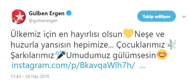 Ünlülerden Recep Tayyip Erdoğan'a Tebrik Mesajları