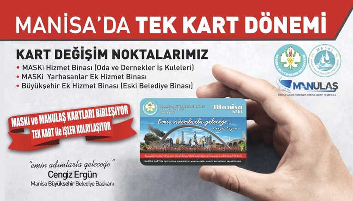 Manisa'da Tek Kart Dönemi Başlıyor