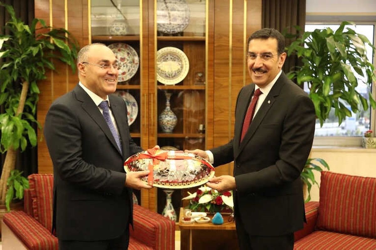 Bakan Tüfenkci, Azerbaycan Gümrük Komitesi Başkanı Mehdiyev'i Kabul Etti