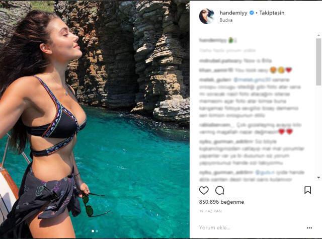 Hande Erçel Duru Güzelliğiyle Sosyal Medyaya Damga Vurdu