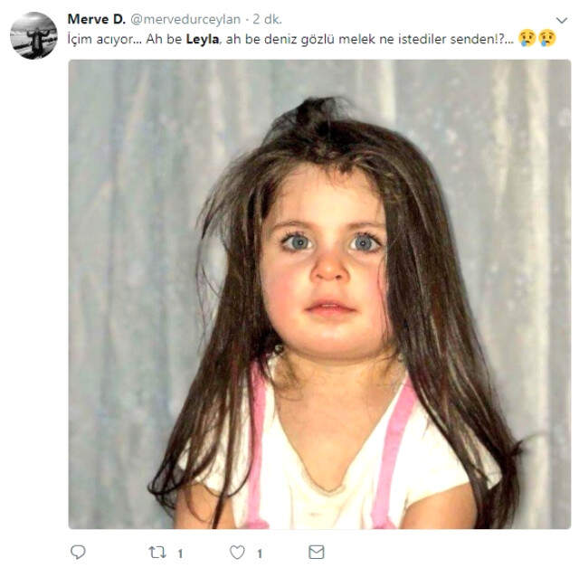 Minik Leyla'dan Gelen Acı Haber Sosyal Medyayı da Hüzne Boğdu