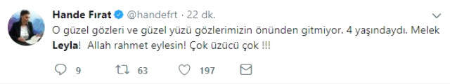Minik Leyla'dan Gelen Acı Haber Sosyal Medyayı da Hüzne Boğdu
