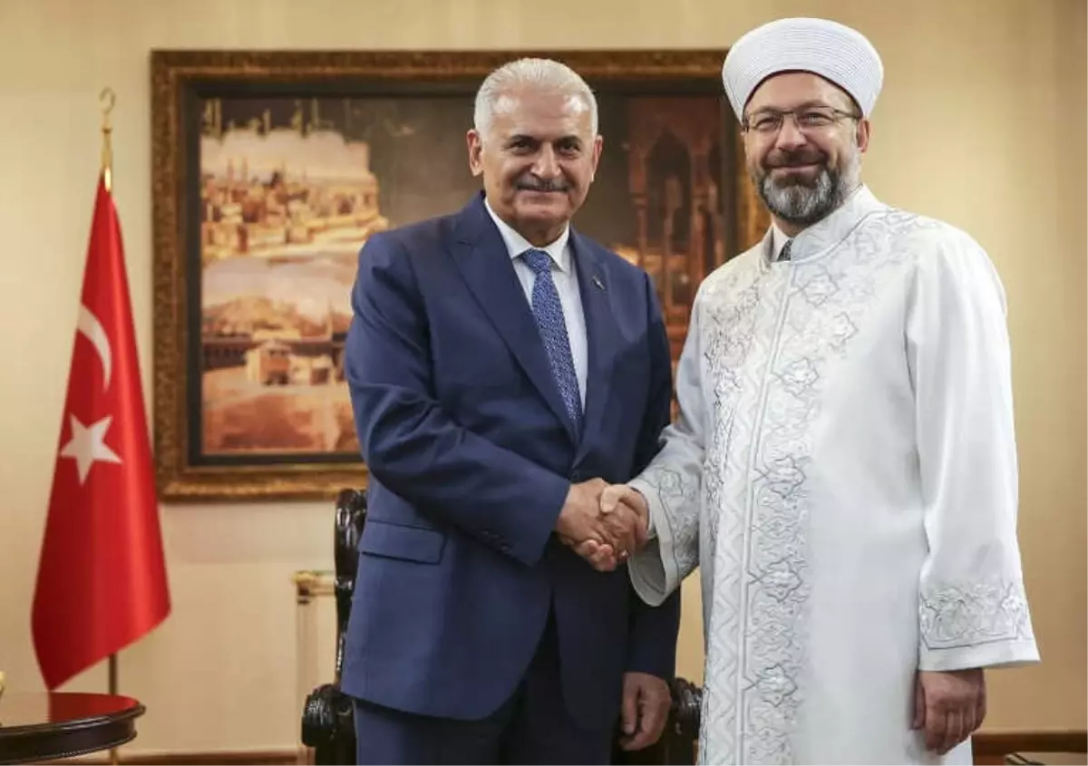 Başbakan Yıldırım'dan Diyanet İşleri Başkanlığına Veda Ziyareti