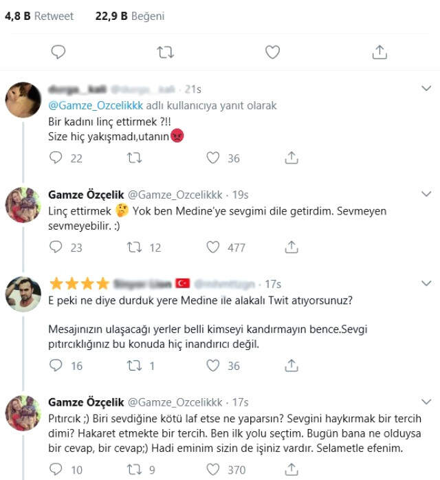 Gamze Özçelik, Yaptığı 'Medine' Paylaşımı Sosyal Medyayı Karıştırdı