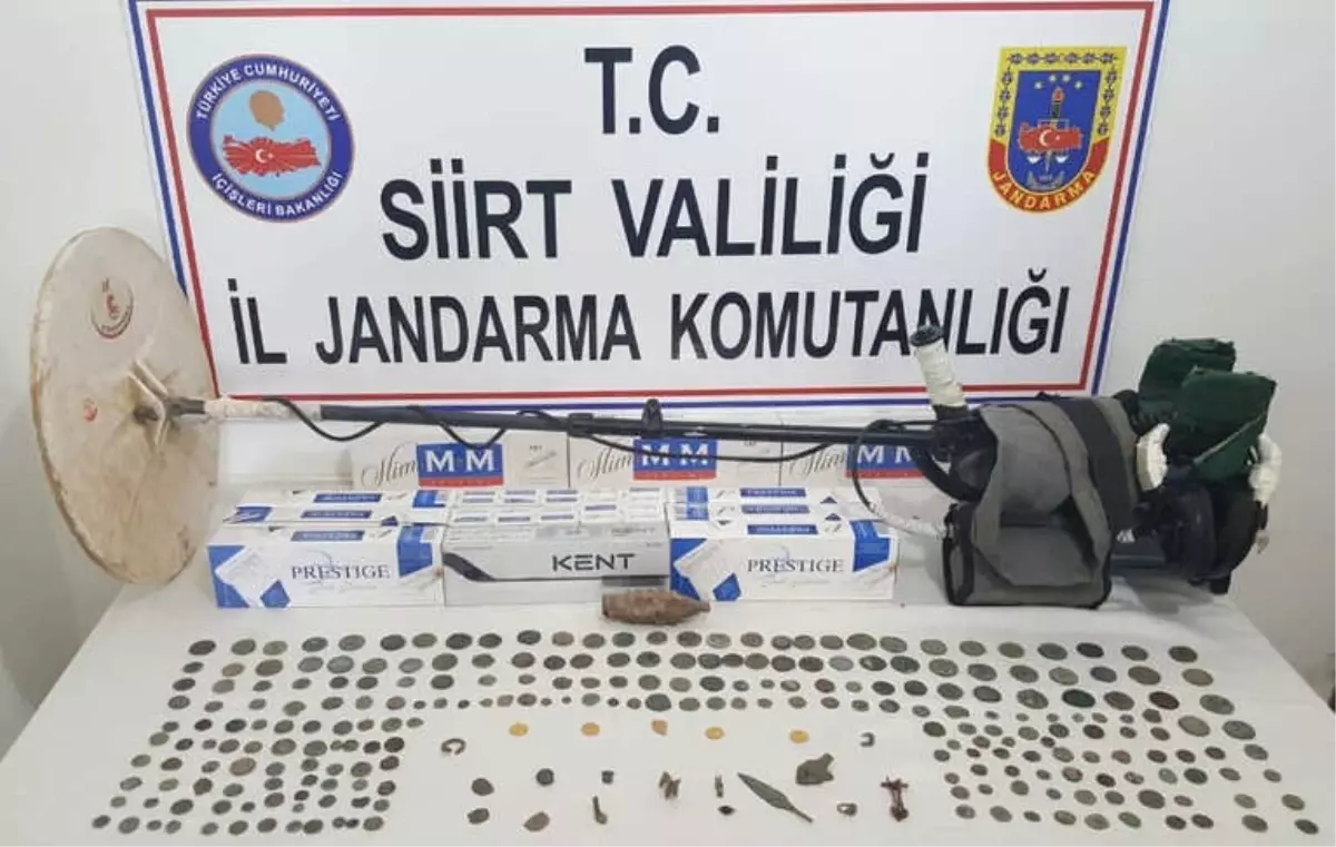 Siirt'te Roma Dönemine Ait Sikke ve Tarihi Obje Ele Geçirildi