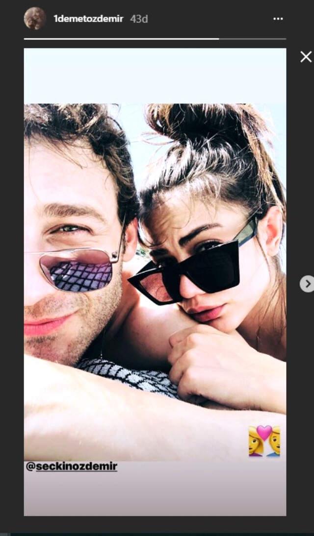 Ünlü Oyuncu Demet Özdemir'in Sevgilisiyle İlk Tatil Pozu