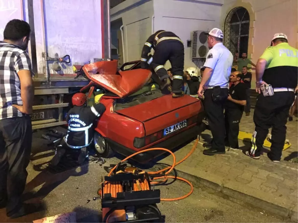 Ordu'da Feci Kaza: 1 Ölü, 2 Yaralı
