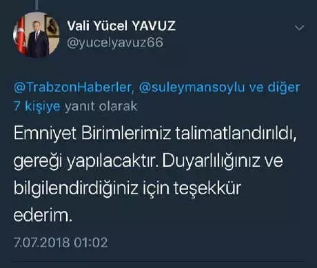 Trabzon'da Silahla Havaya Ateş Açan Magandalar İçin Vali Devreye Girdi Trabzon'da Silahla Havaya Ateş Açan Magandalar İçin Vali Devreye Girdi