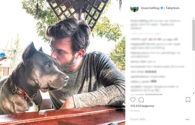 Kıvanç Tatlıtuğ'un Yüz Binlerce Beğeni Alan Fotoğrafına Komik Yorum: Köpeği Bile Yakışıklı