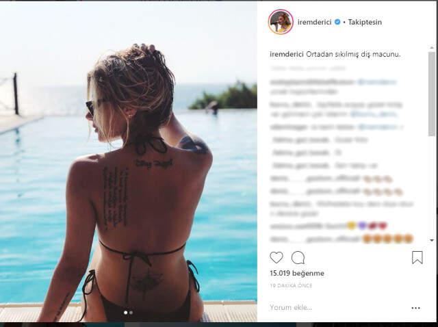 İrem Derici'nin Bikinili Fotoğrafı Sosyal Medyada Olay Yarattı