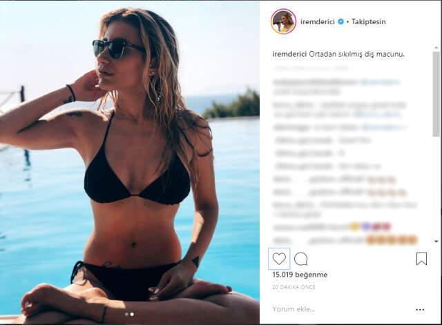 İrem Derici'nin Bikinili Fotoğrafı Sosyal Medyada Olay Yarattı
