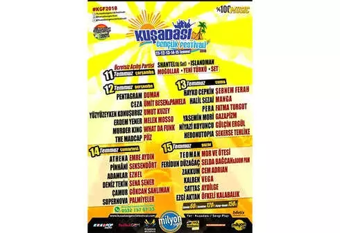 Kuşadası Gençlik Festivali 11-15 Temmuz'da