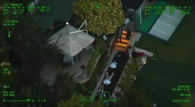Adnan Oktar'ın 100 Odalı Sarayına Yapılan Baskın Anı, Polis Helikopteri Kamerasına Yansıdı