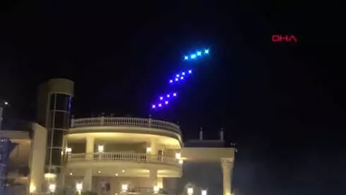 Antalya Ece Seçkin Konserinde Drone Şov Hd