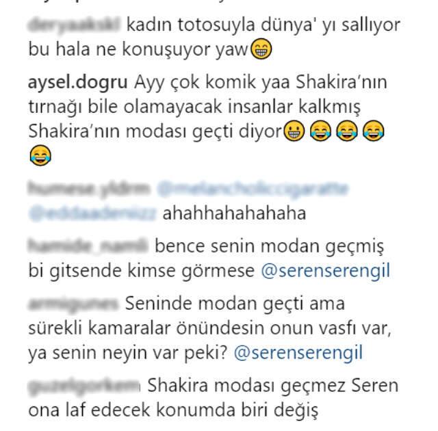 Shakira'yı Kıskanan Seren Serengil, Sosyal Medyada Alay Konusu Oldu