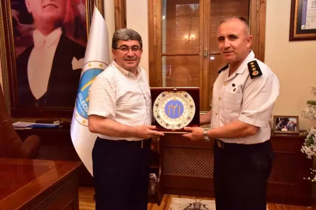 Jandarma Albay Muammer Ergaş'tan Başkan Can'a Veda Ziyareti