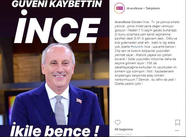 Ünlü Prodüktör Erol Köse'den Olay Yaratacak Muharrem İnce Açıklaması: İkile Bence