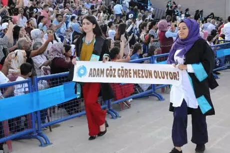 Üniversitenin Mezuniyet Töreninde Pankartlar Dikkat Çekti