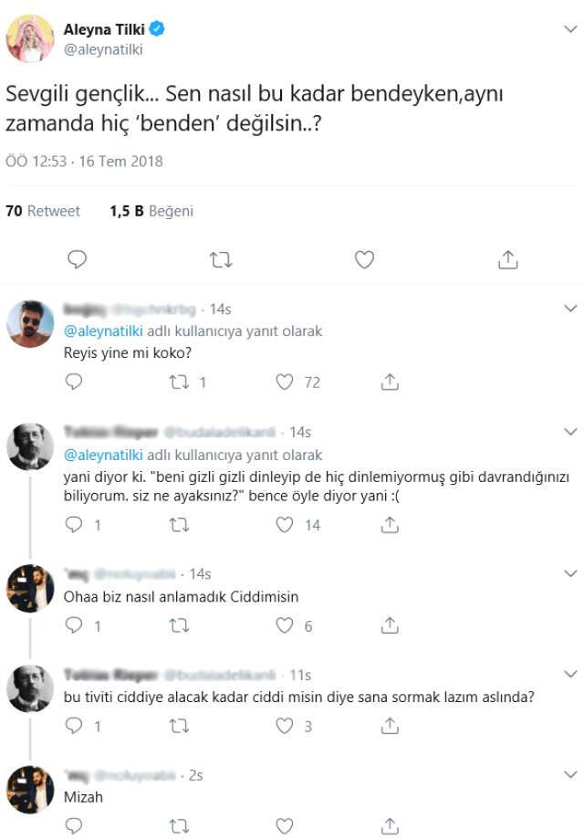 Aleyna Tilki'nin Paylaşımına Anlam Veremeyen Takipçileri, Twitter'ı Birbirine Kattı