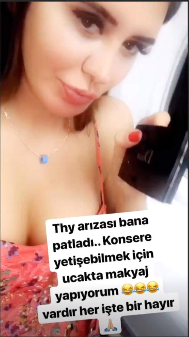 Ünlü Şarkıcı Ebru Polat Uçakta Mahsur Kaldı!