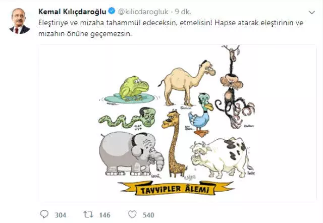 Kılıçdaroğlu, ODTÜ'de Açılan Skandal Pankartı Twitter Hesabından Yayınladı