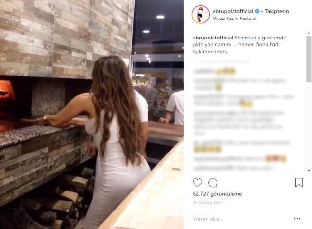 Ebru Polat Pide Videosuyla Sosyal Medyada Olay Oldu