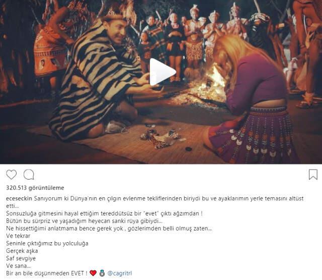 Ece Erken Afrika'da Evlilik Teklifi Aldı