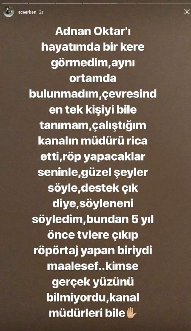 'Hayatımda Adnan Oktar'ı Hiç Görmedim' Diyen Ece Erken'in, A9 TV'ye Röportaj Verdiği Ortaya Çıktı